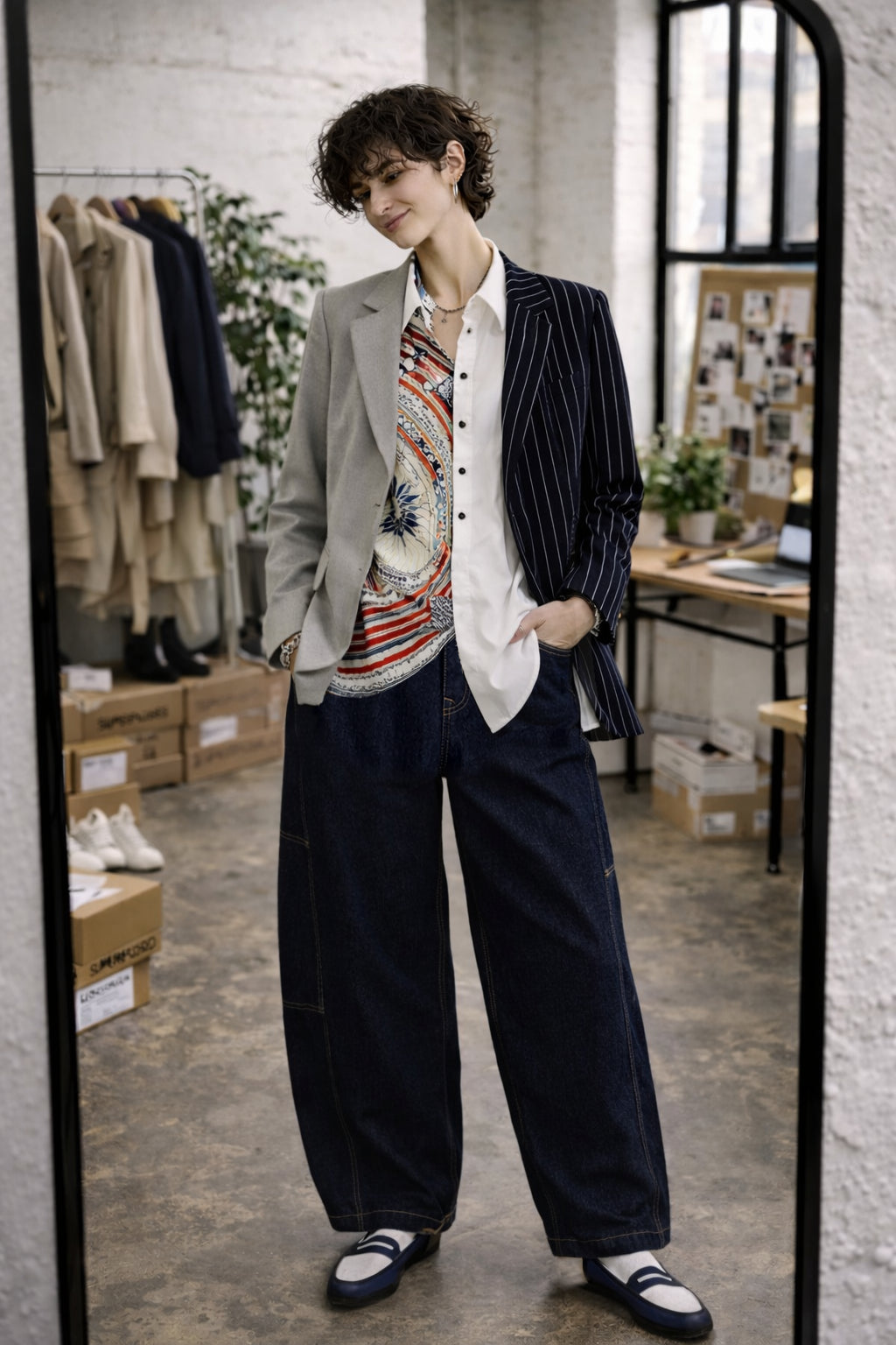 Comfy Asymmetric Work Fit