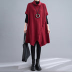 Slimming High Collar Short Sleeve Outerwear