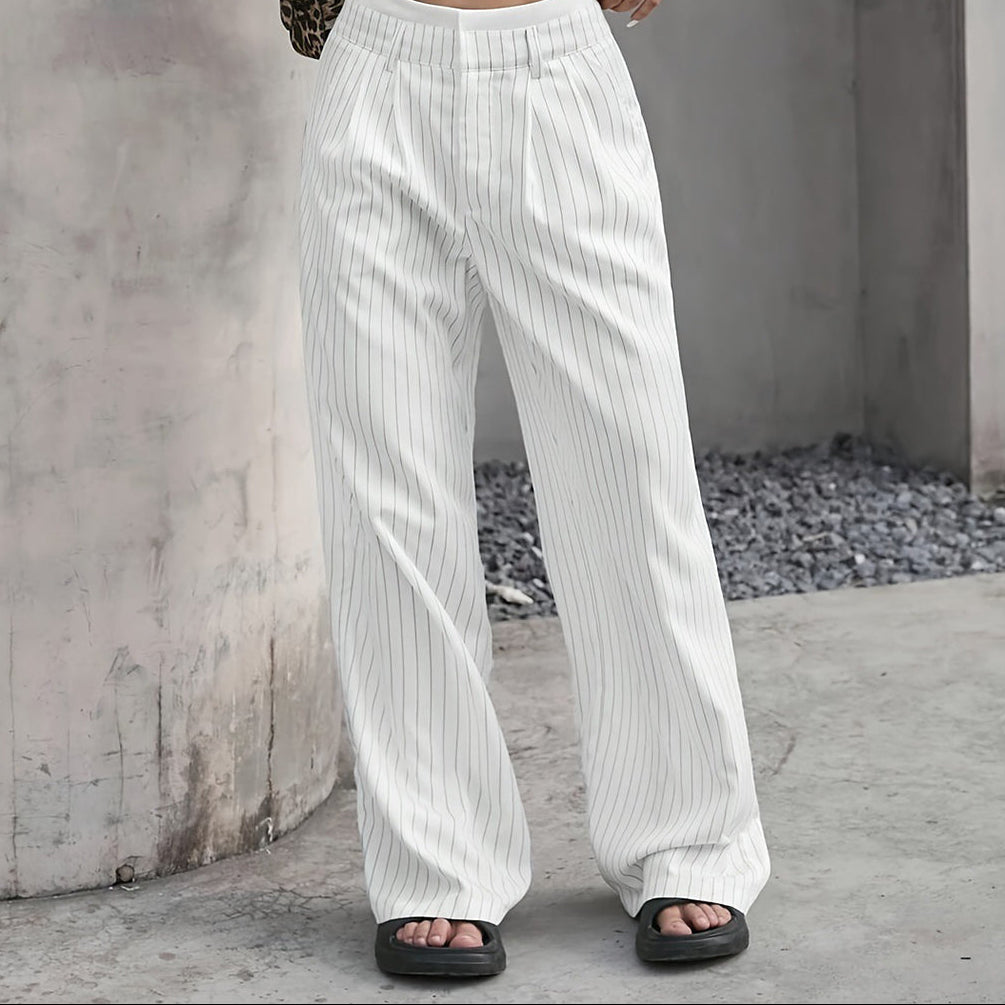 High-Waist Pin Stripe Pains