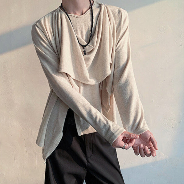 Retro Layered Blouse - Long Sleeve