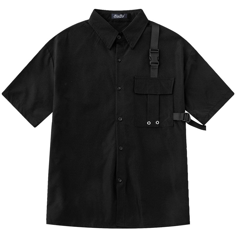 Strapped Pocket Short Sleeve Shirt