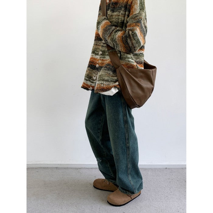 Japanese-style Retro Basic Style Blue Jeans