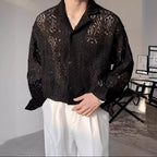 High-grade Cuban Collar Airy Shirt