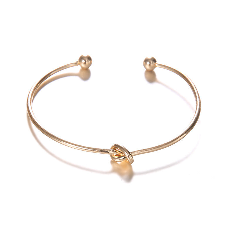 Vintage Cuff Arrow & Knotted Bracelet