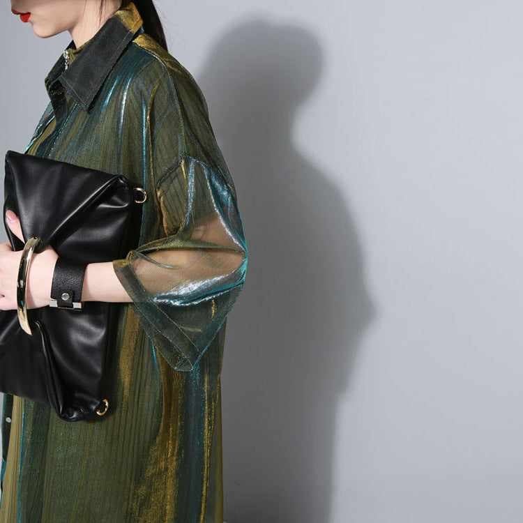 Laser see-through cardigan