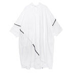 Irregular plus size shirt/shirt dress
