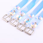 Holographic Rainbow Transparent Plastic Belt