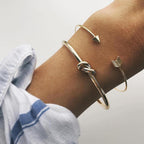 Vintage Cuff Arrow & Knotted Bracelet