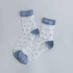 Glass Silk Dotted Socks
