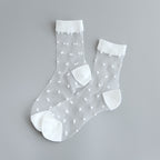 Glass Silk Dotted Socks