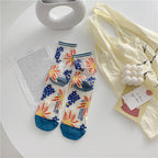Retro Japanese Glass Silk Socks