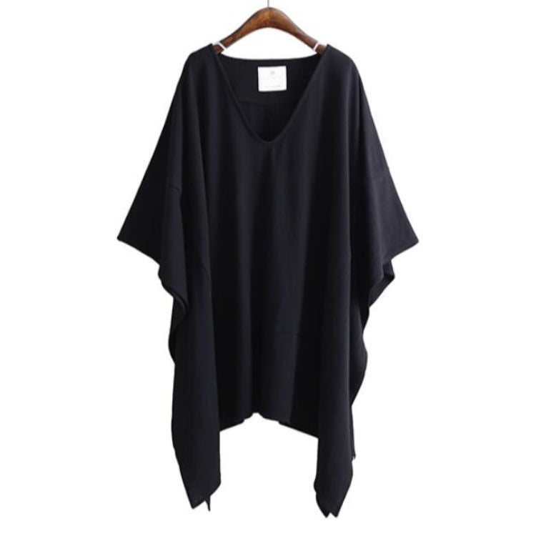 Loose Plus Size Bat Sleeve Top
