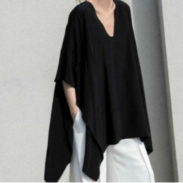 Loose Plus Size Bat Sleeve Top