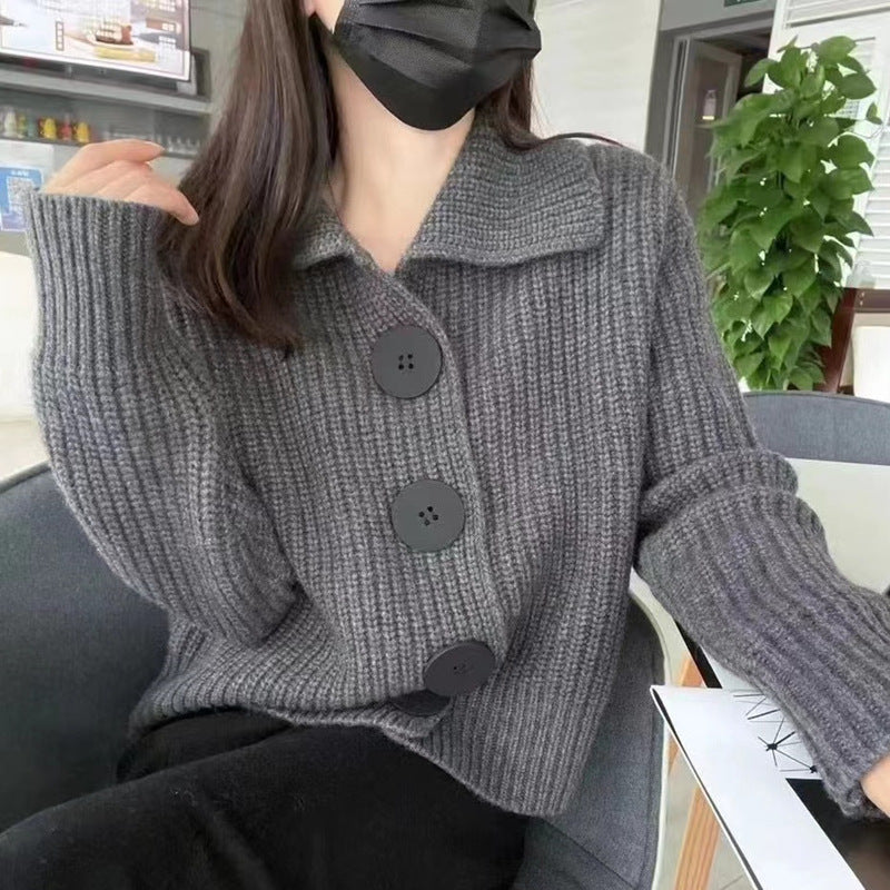 Korean Lazy Sweater Cardigan