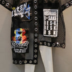 Mesh Oversized Graphic Overshirt
