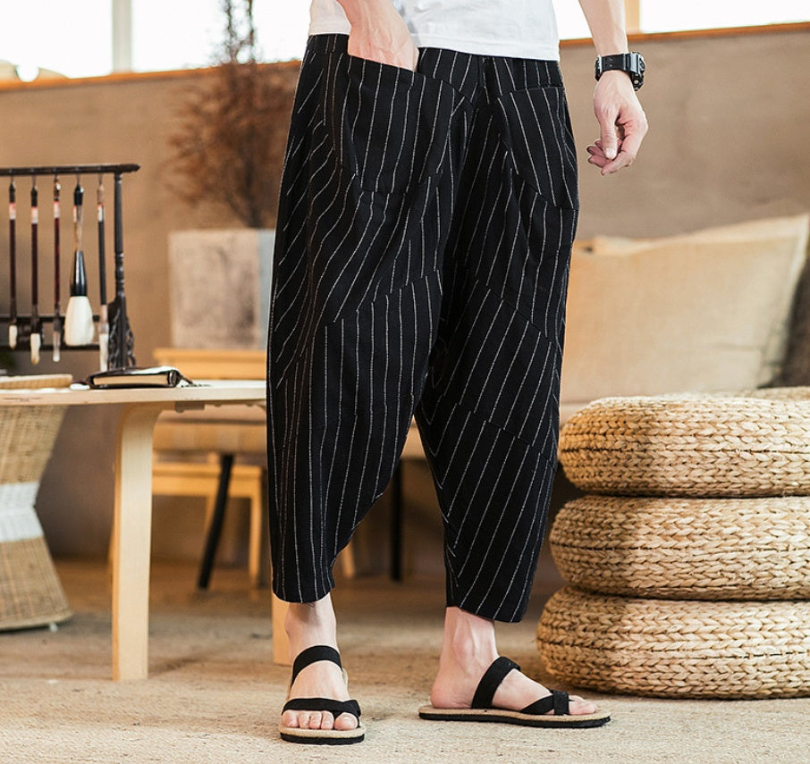 Japanese traditional style loose pants