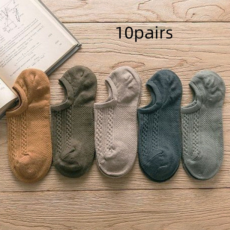 Patterned Weave Ankle Socks
