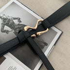 Thin Decoration Belt With Knot Loop