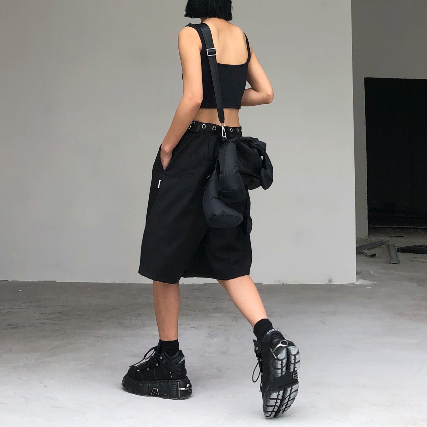 Straight Casual Suit Shorts