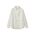 Deconstructed Loose Long Sleeve Shirt
