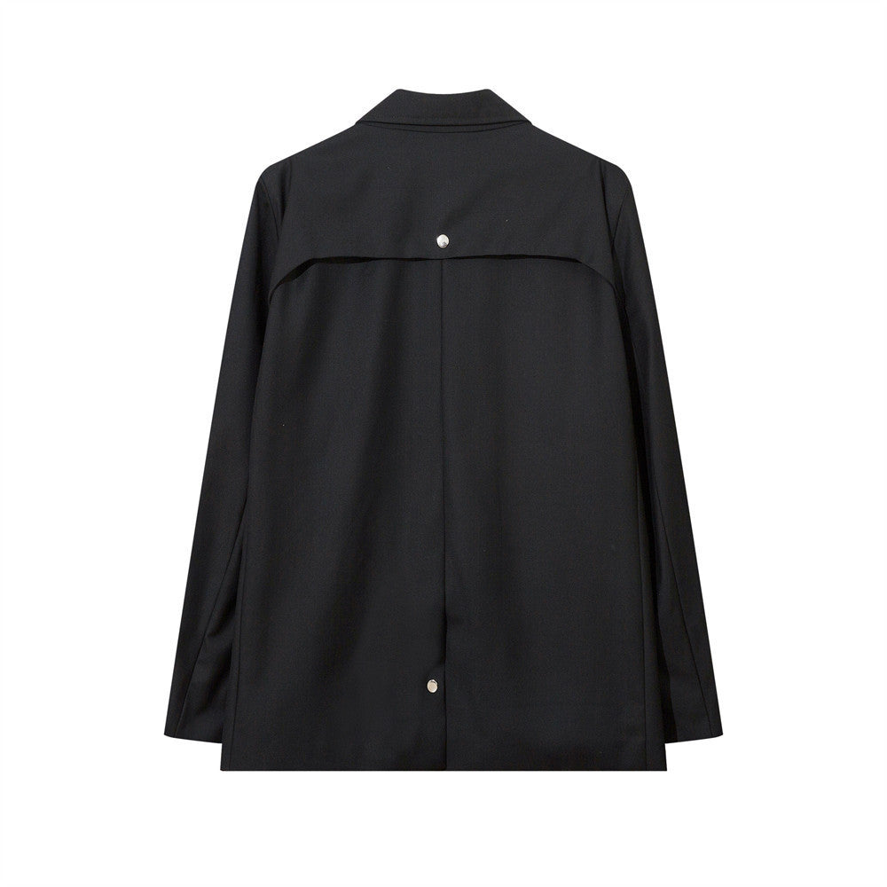 Designer Zipper Casual Suit Jacket