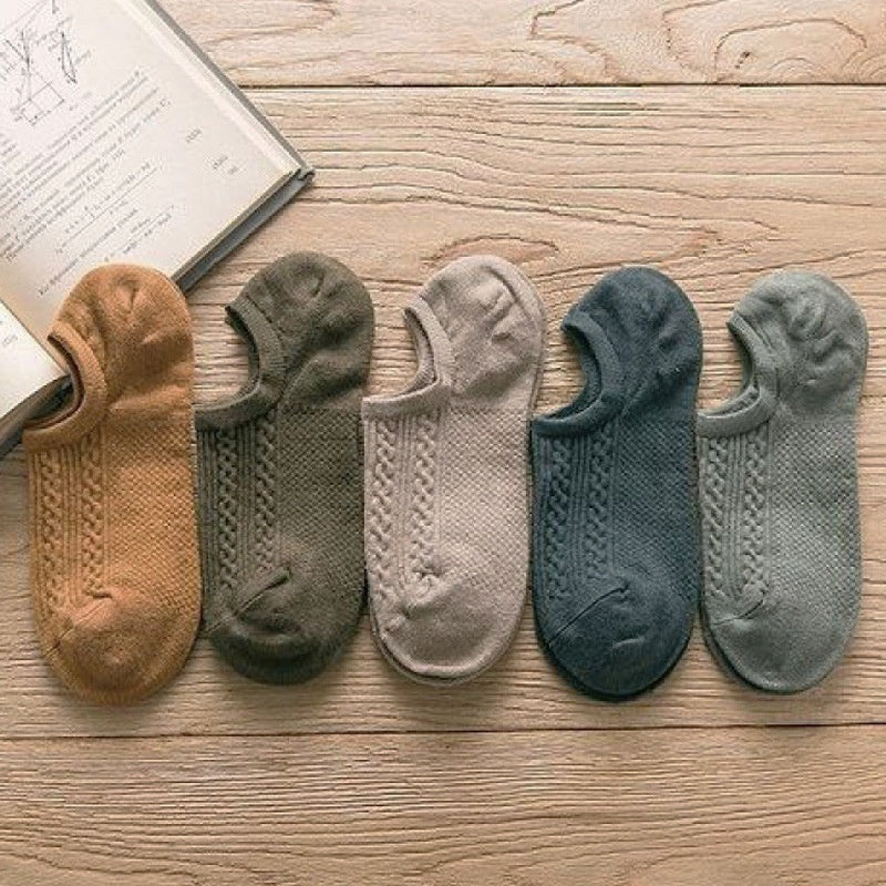 Patterned Weave Ankle Socks