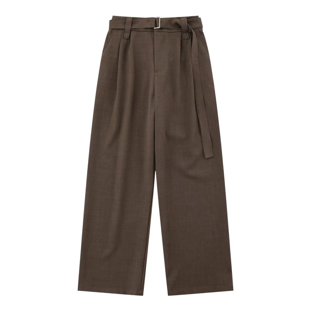 Loose Leisure Draping Wide-Leg Trousers - Strap /no Button
