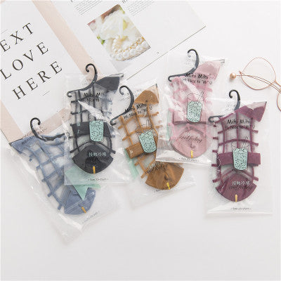 Ultra-thin Transparent & Plaid Japanese Style Socks