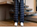 Wide Leg Plaid Pants