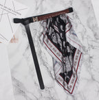 Vintage fashion attached scarf belt