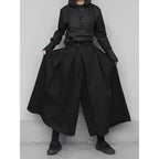 High Waist Modern Japanese Extra Wide Leg Pants