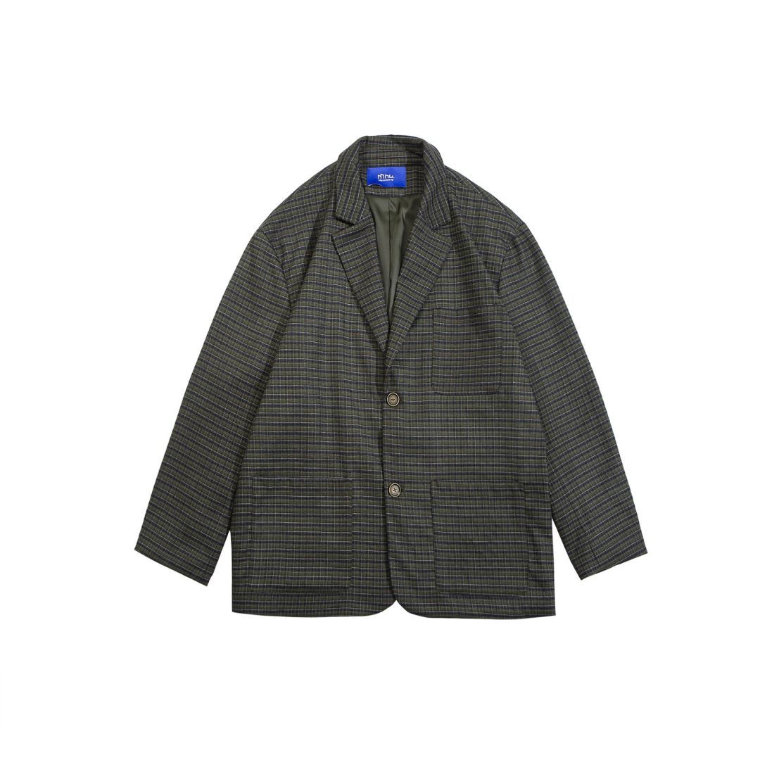 Retro Japanese Style Patterned Blazer