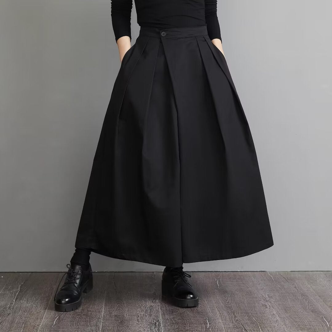 High Waist Modern Japanese Extra Wide Leg Pants