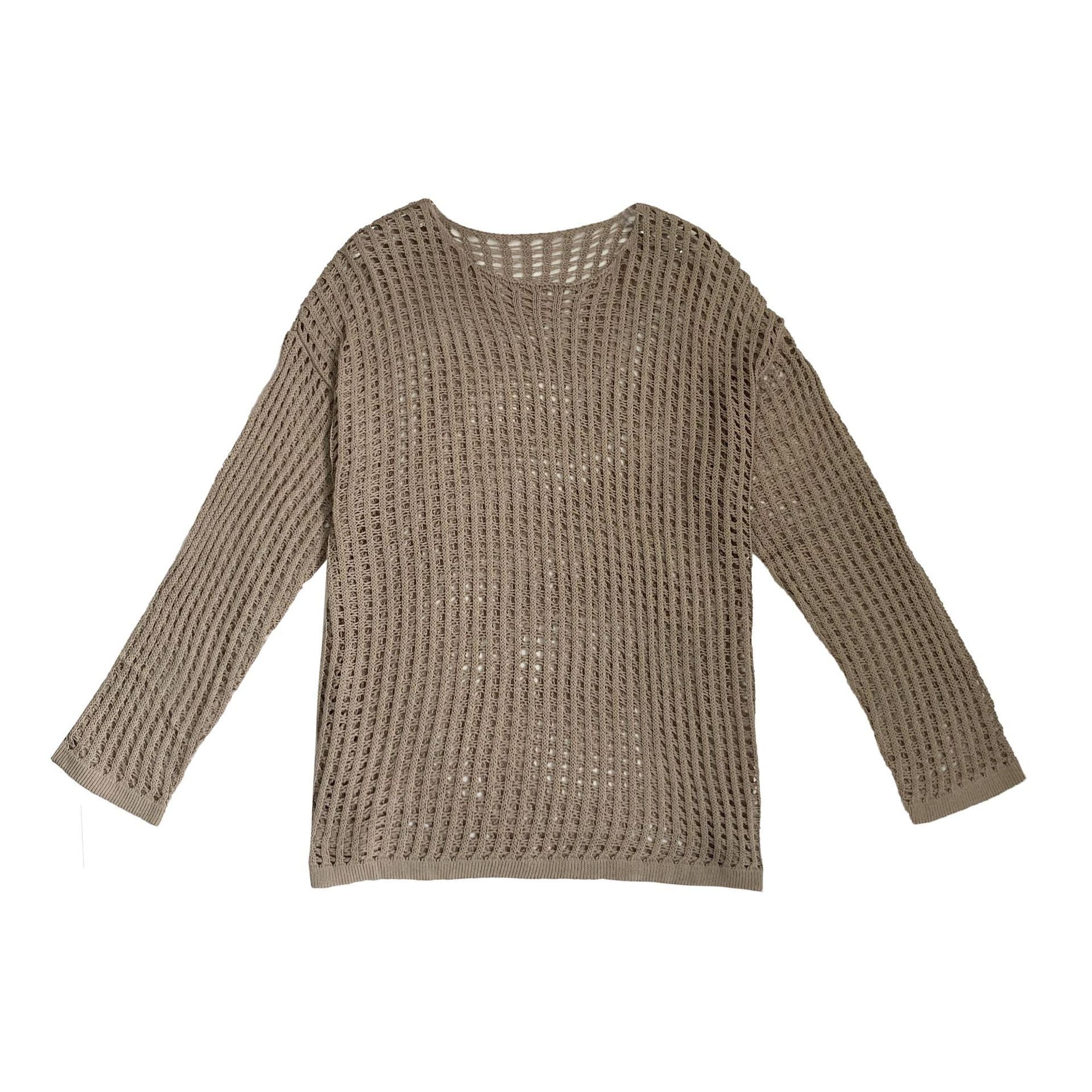 Slim Ultra-Loose Knit Sweater Niche Design