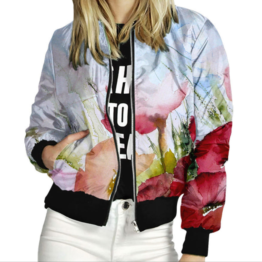Floral Collection Varsity Jacket