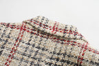 Slim Light-Plaid Blazer
