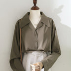 Vintage Wide Collar Shirt
