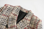 Slim Light-Plaid Blazer