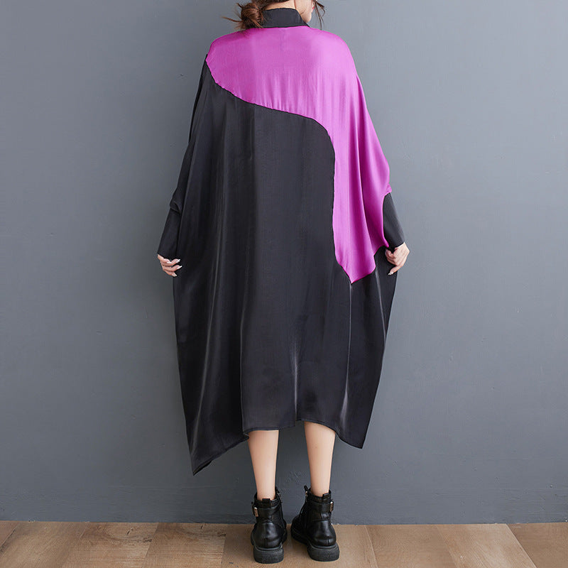 Moody Batwing Shirt Dress
