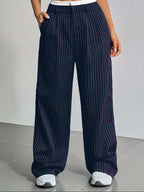 High-Waist Pin Stripe Pains