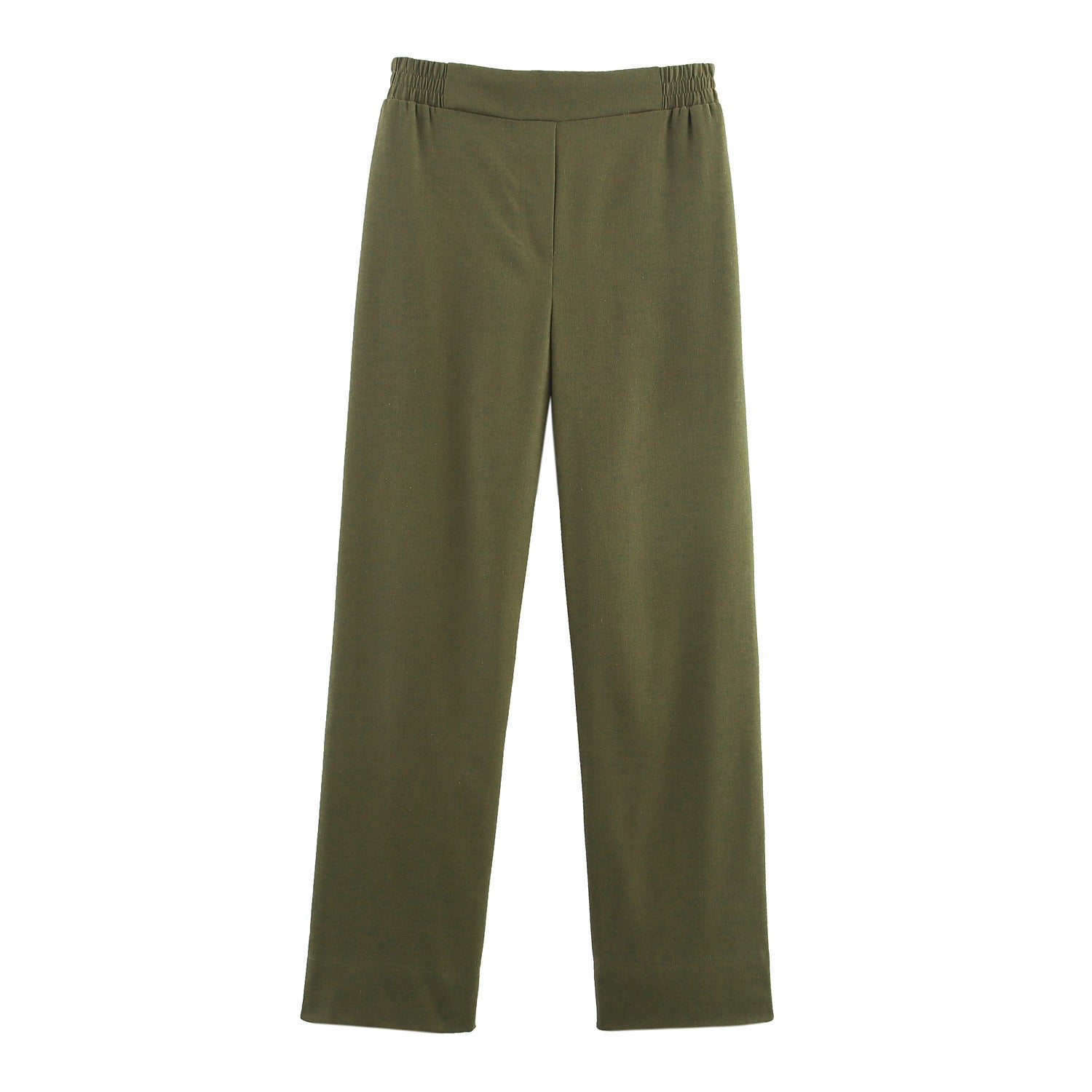 Linen Double Breasted Jacket - Wide Leg Pants Suit