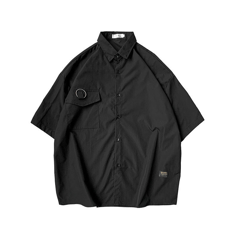 Ring Black Short Sleeve Shirt