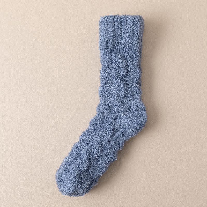 Warm Fuzzy Coral Socks