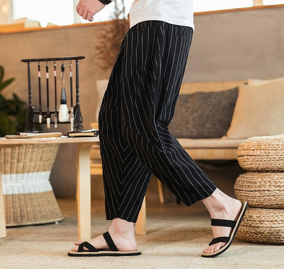 Japanese traditional style loose pants
