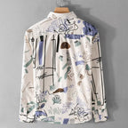 Loose Printed Long Sleeve Shirt