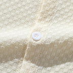 Breathable Casual Band Collar Imprinted Shirt