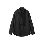 Deconstructed Loose Long Sleeve Shirt