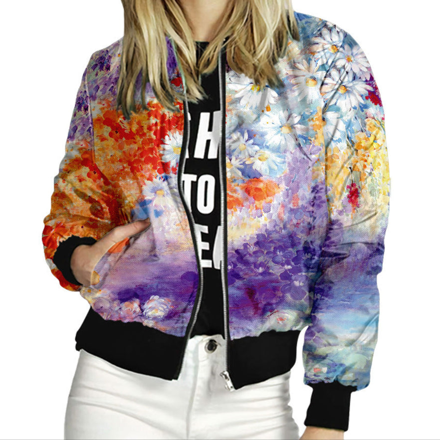 Floral Collection Varsity Jacket