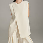 Asymmetric Profile Vest Suit (Separate or Together)