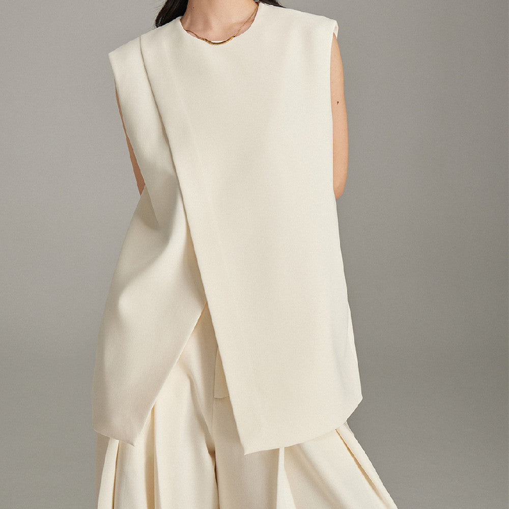 Asymmetric Profile Vest Suit (Separate or Together)